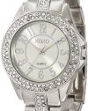 XOXO Women's XO5463 Rhinestone Accent Silver-Tone Analog Bracelet Watch