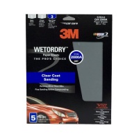 3M 32044 Imperial Wetordry 9 x 11 2000 Grit Sheet, (Pack of 5)