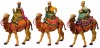 Fontanini by Roman Three Kings on Camels Set 3-Piece 5-Inch Each