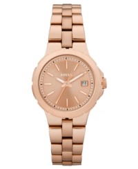 Sweet tones and gentle curves make this Sylvia collection watch a gorgeous must-own, by Fossil.