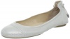 Calvin Klein Women's Priya Dusty Ballet Flat, Antique White, 5.5 M US