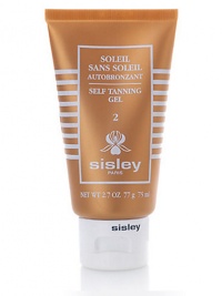 The pleasure of a golden tan without the damaging effects of exposure to the sun. Soleil sans Soleil colors skin with a natural-looking, golden, luminous tan. Provides a more gradual, even, long-lasting than. Sesame, jioh and corn oil extracts rovide hydration, softness and a feeling of comfort. For darker or tanned skin, to maintain a deeper glow. 2.7 oz. 