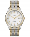 Timex has created a modern classic with golden accents and a timeless steel design.