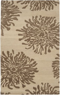 Area Rug 5x8 Rectangle Contemporary Light Brown Color - Surya Bombay Rug from RugPal