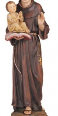 12 Inch Saint Anthony Holy Figurine Religious Decoration Statue Decor