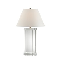 Sleek and sophisticated glass table lamp