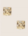 GUESS Gold-Tone Pyramid Studs, GOLD