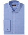 Stay crisp with no-hassle style in this no-iron dress shirt from Tasso Elba.