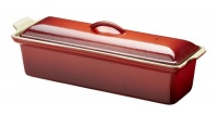 Le Creuset Enameled Cast-Iron 4-by-12-2/3-Inch Pate Terrine, Cherry