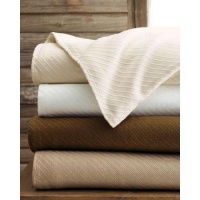 Ralph Lauren Regent Solid Woven Blanket - King Champagne