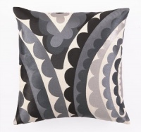 Trina Turk Embroidered Vivacious Pillow, Charcoal, 20 x 20