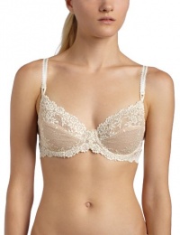 Wacoal Women's Embrace Lace Underwire Bra, Naturally Nude/Ivory, 36C