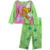 Girl's Tinkerbell 2-Piece Toddler Pajama Set