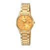 Seiko Women's SXDC40P1 Gold Dial Gold-Tone Stainless Steel Watch