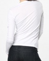 Ralph Lauren Womens White Long-Sleeve T-Shirt In Large