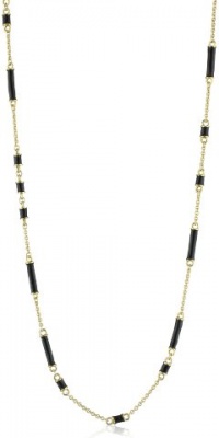 Kate Spade New York Bar None Scatter Black Necklace