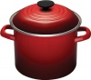 Le Creuset Enamel-on-Steel 6-Quart Covered Stockpot, Cherry