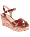 CL by Laundry's Duet wedge sandals have the makings of an instant classic with an attention-grabbing colorful wedge.