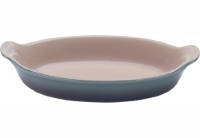 Le Creuset Heritage Stoneware 1-Quart Oval Au Gratin Dish, Fennel