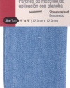 Dritz 55240-16D Denim Iron-On Patches, Stone Washed, 5 by 5-Inch, 2-Pack