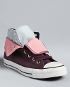 These Converse All Star High Top sneakers are in stride with the latest shoe trend; wear them two ways, all laced up or folded down, depending on your look.