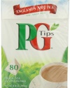 PG Tips Black Tea, Pyramid Tea Bags, 80Count Boxes (Pack of 4)