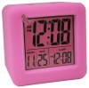 Equity by La Crosse 70902 Soft Cube LCD Alarm Clock, Pink