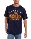 MLB Men's Detroit Tigers Big City Dreams Short Sleeve Basic Tee (Athletic Navy, X-Large)