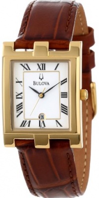 Bulova Men's 97B41 White Dial Calendar Watch