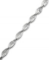 Add this standout anklet and liven up your summer style. Giani Bernini design features a chic twisted design crafted from sterling silver. Approximate length: 10 inches.