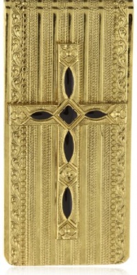 The Vatican Library Collection Gold-Tone and Onyx Colored Cross Money Clip