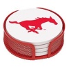 Absorbent Coaster Gift Set Southern Methodist University - Coordinating Holder Included