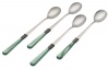 Rosanna Pearlized Green Napoleon Iced Tea Spoons, Set of 4