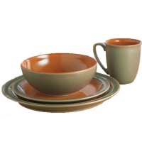 Denby Duets Sage & Paprika 4-piece Place Setting