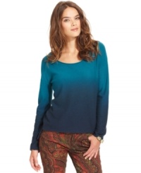 An ombre dip dye makes this Lucky Brand Jeans sweater a stylish pick for a fall layered look!