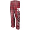 NCAA adidas Nebraska Cornhuskers Big Block Flannel Pants - Scarlet