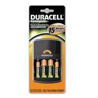 DURACELL 15-MIN BATTERY CHRG WITH 4 AA NiMH batteries