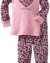 Calvin Klein Girls 2-6X Ck Infant 2 Piece Heart Set