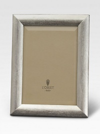 Florentine hand-etching adds subtle texture to this classic sterling silver frame. 4W X 6HImported