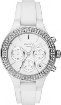 DKNY Ceramic Chronograph White Dial Women's watch #NY8185