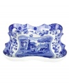 A charming rendition of the Italian countryside, the Blue Italian pattern is a beloved classic in tableware. This beautiful tray features the famous blue and white design framed by an Imari border, inspired by Chinese porcelain.