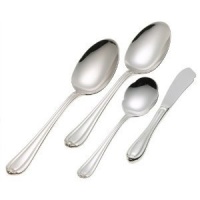 Gorham Melon Bud 4-Piece Stainless Steel Flatware Serving Set