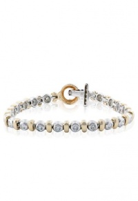 Effy Jewlery Two Tone Diamond Bracelet, 1.11 TCW