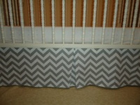 Zig Zag Baby Crib Skirt by New Arrivals