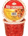 Paradise Red Cherries, Whole, 16 Ounce Tubs (Pack of 3)