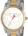 Betsey Johnson Women's BJ00238-01 Analog Two-Toned Case and Bracelet Watch