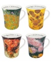 A fresh cup is always in reach with Les Fleurs Chez mugs by Konitz. Landscapes by Klimt, van Gogh, Renoir and Monet are recreated in easy-care porcelain you can appreciate every day.