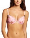 Betsey Johnson Women's Stretch Mesh Bump Up Bra, Deflower Precious Pink, 36B