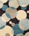 Momeni New Wave Chinese Hand Tufted 5'-3-by-8'-0 Wool Rug  NW-37 TEL000, Teal