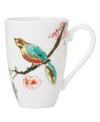 Make any meal sing with a splash of bright watercolor-inspired birds and florals. Built for lasting luster and strength, this mug goes from oven to freezer to dishwasher to the table. From Lenox Simply Fine's collection of dinnerware and dishes.